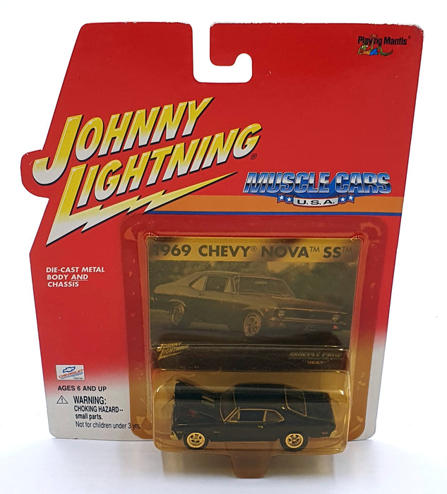 Johnny Lightning 1/64 Scale 204-01 - Muscle Cars 1969 Chevy Nova SS - Black