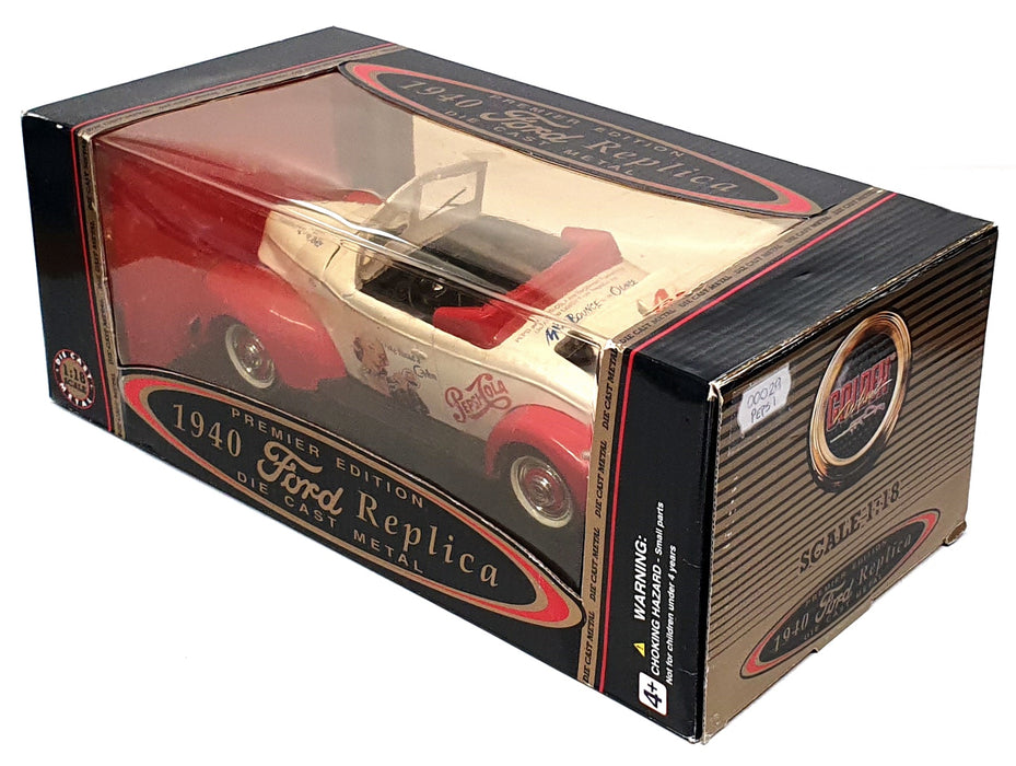 Golden Wheel 1/18 Scale Diecast 00029 - 1940 Ford Pepsi Cola - Cream/Red