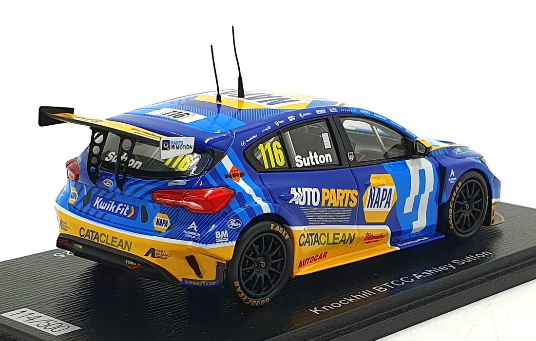 Spark 1/43 Scale UK028 - NAPA Racing UK Ford Focus #116 BTCC 2025 - Sutton