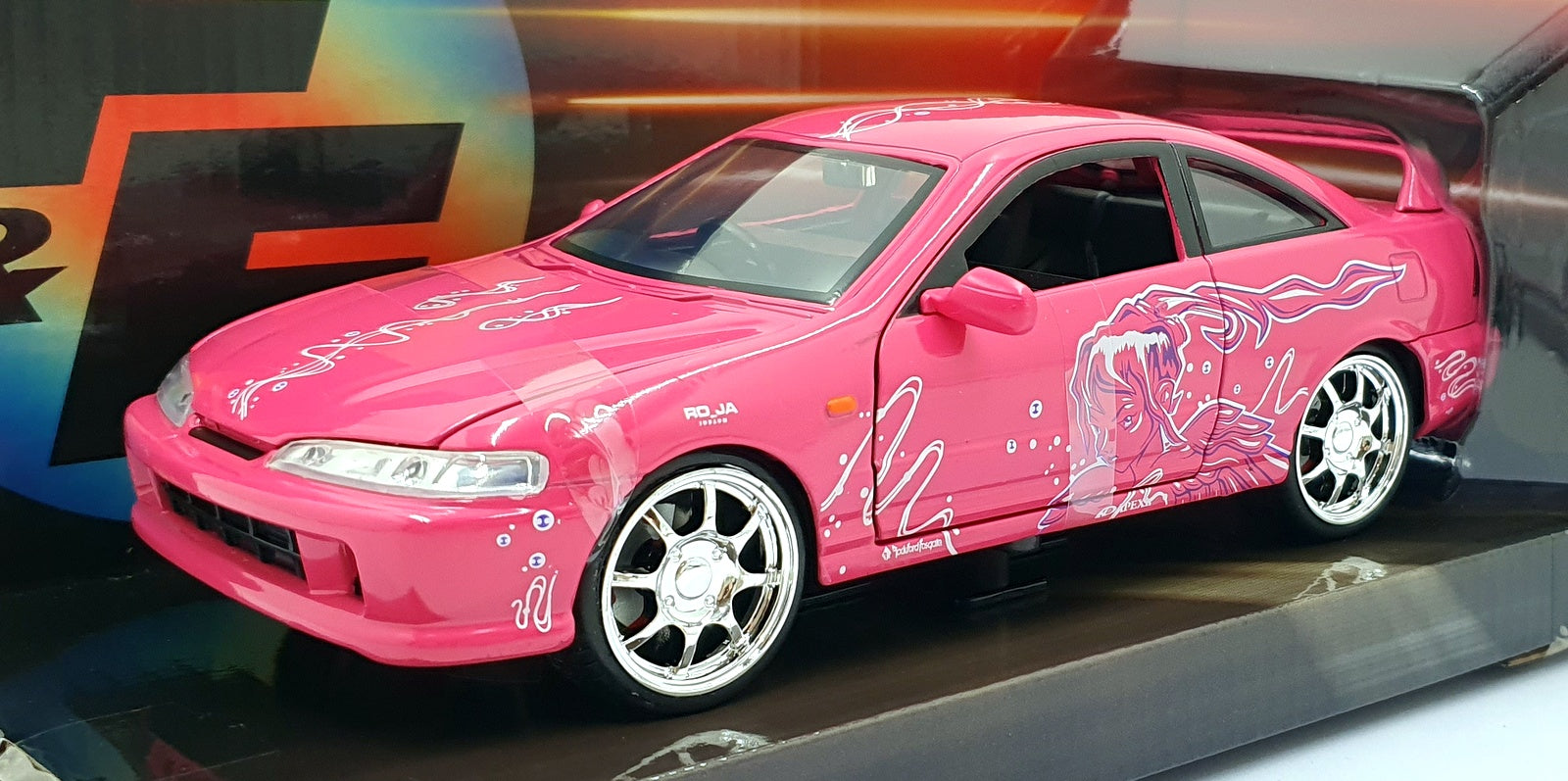 Jada Bigtime Muscle 1/24 Scale Diecast 335876 - 1995 Honda Integra Type R - Pink