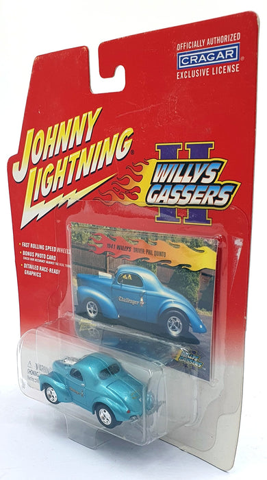 Johnny Lightning 1/64 Scale 365-01 Willy's Gassers 1941 Willy's Quinto Met. Blue
