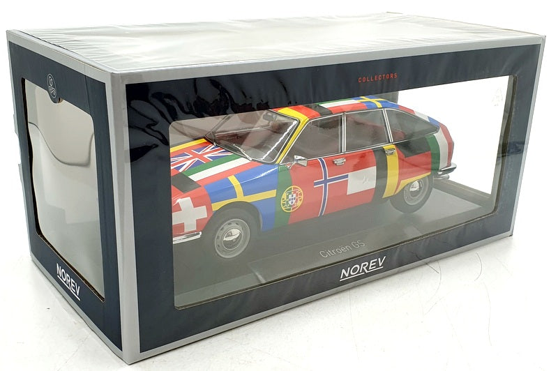 Norev 1/18 Scale Diecast 181667 - Citroen GS 1972 Drapeaux 2nd Version