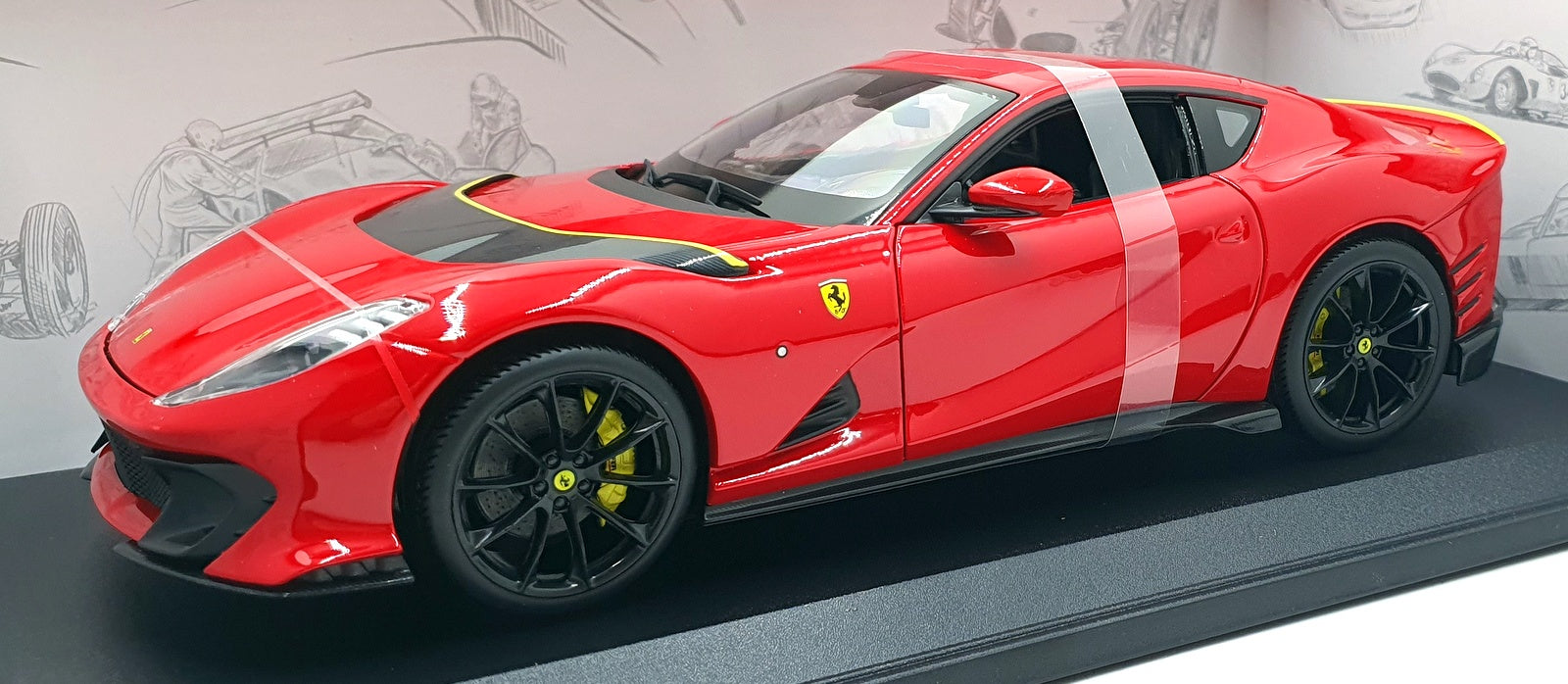 Burago 1/18 Scale Diecast 18-16019 - Ferrari 812 Competizione - Red