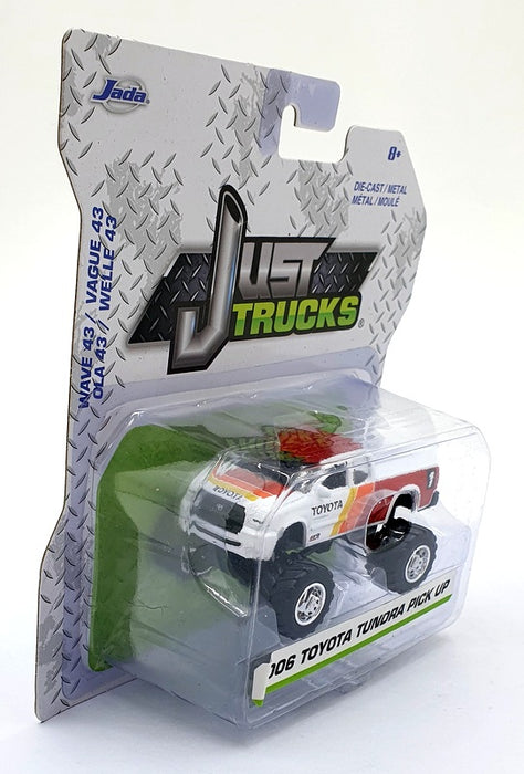 Jada Just Trucks 1/64 Scale 14020 - 2006 Toyota Tundra PickUp - White/Red/Yellow