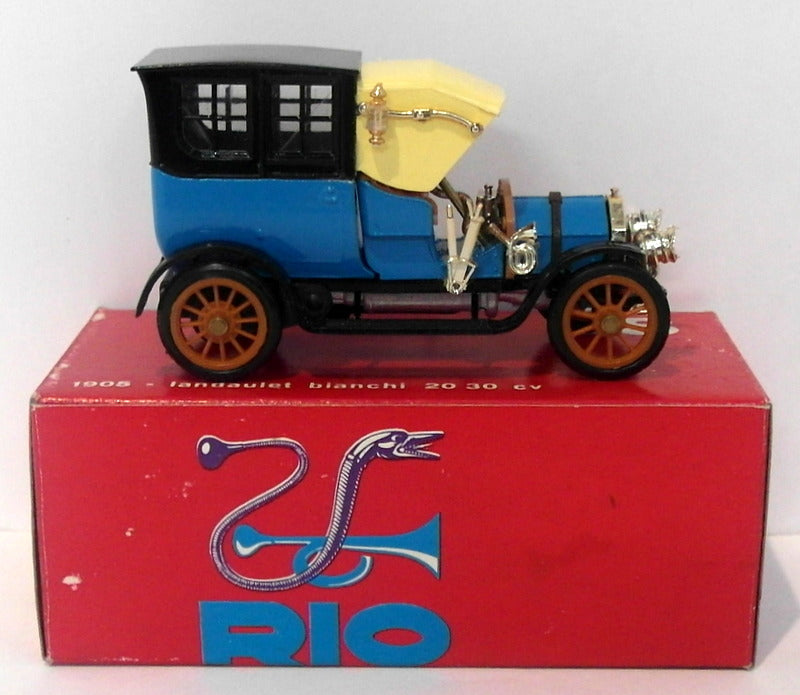 Rio Models 1/43 Scale RIO28 - 1905 Landaulet Bianchi 20 30 CV - Blue