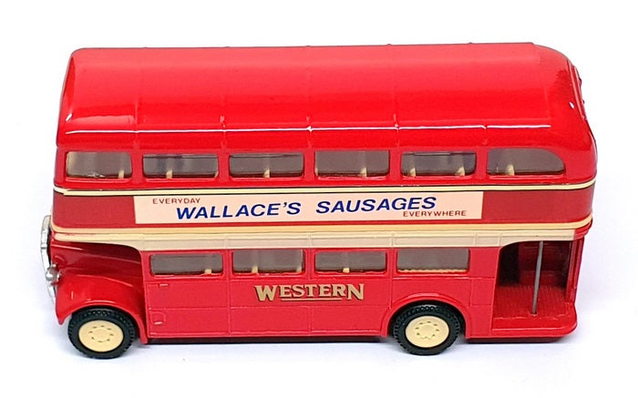 Corgi 12cm Long Diecast D599 - AEC D/Deck Bus Western - Red