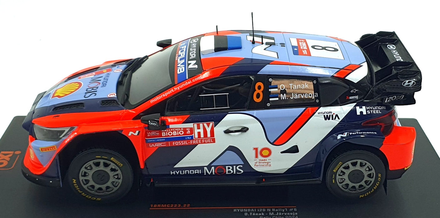 IXO 1/18 Scale Diecast 18RMC223.22 - Hyundai i20 N Rally1 #8 Chile 2024
