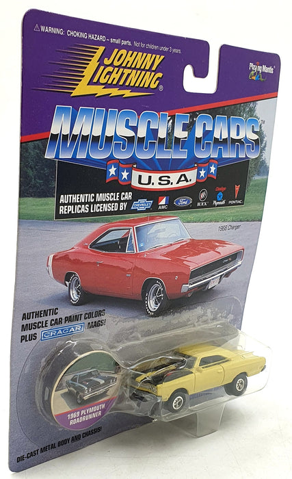 Johnny Lightning 1/64 202-00 Muscle Cars USA 1969 Plymouth Roadrunner Lt. Yellow