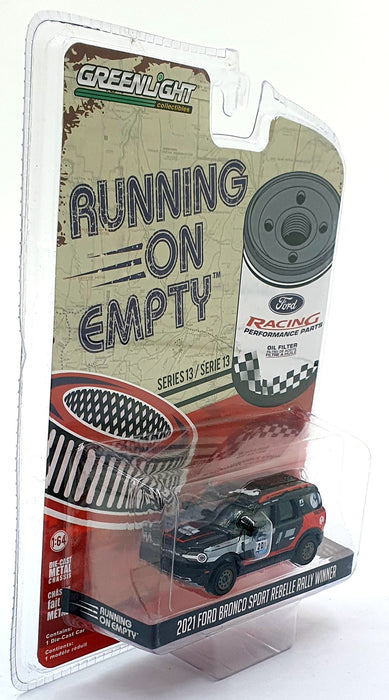 Greenlight 1/64 Scale 41130-F - 2021 Ford Bronco Sport #201 Rebelle Rally Winner
