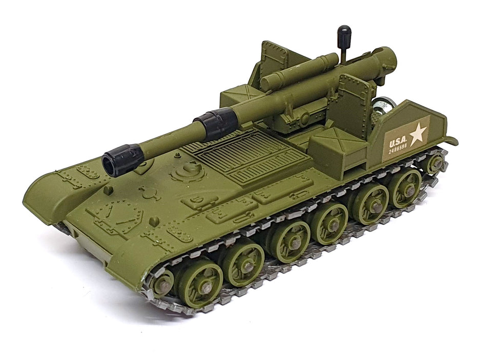 Dinky Toys Original Diecast 654 - 15mm Mobile Gun US Army - Green
