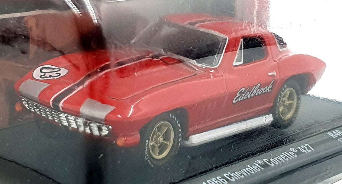Castline M2 Machines 1/64 Scale R46 - 1966 Chevrolet Corvette 427 #3 - Red