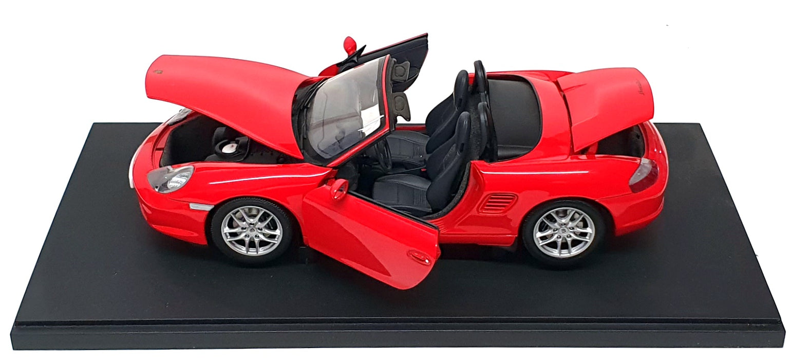 Autoart 1/18 Scale 77871 - Porsche Boxster 986 Cabriolet Facelift - Indisch Red