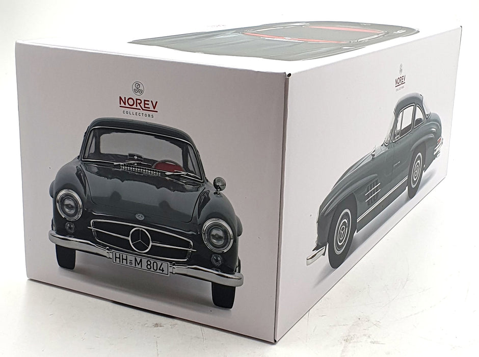 Norev 1/12 Scale Diecast Model 123852 - 1954 Mercedes 300 SL - Graphite Grey