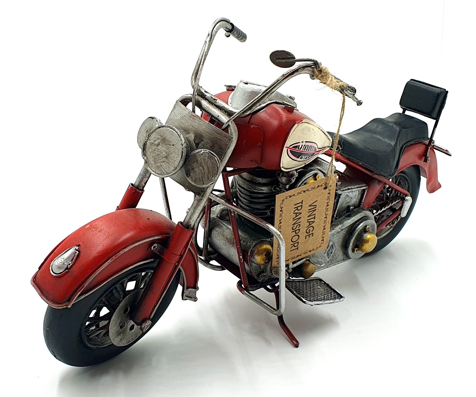 Lesser & Pavey Tin Plated 37cm Long LP11226C - Vintage Motorcycle - Red/White
