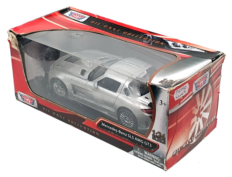 Motor Max 1/24 Scale 73356 - Mercedes Benz SLS AMG GT3 - Silver