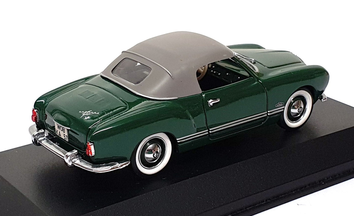Minichamps 1/43 Scale 5060 - Karmann Ghia Cabriolet Soft Top - Green