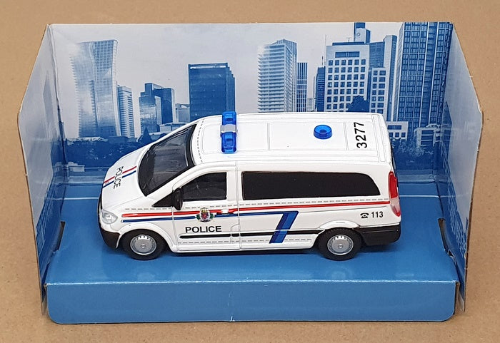 Burago 1/50 Scale 18-32009W - Mercedes Benz Vito Police - White