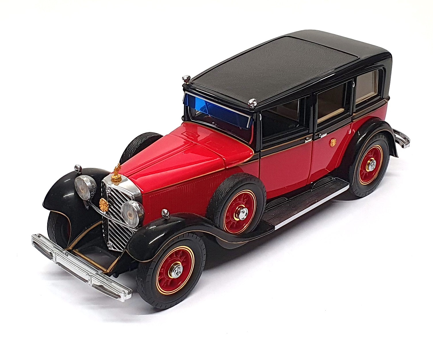Franklin Mint 1/24 Scale 19626C - 1935 Mercedes Benz 770K - Red/Black