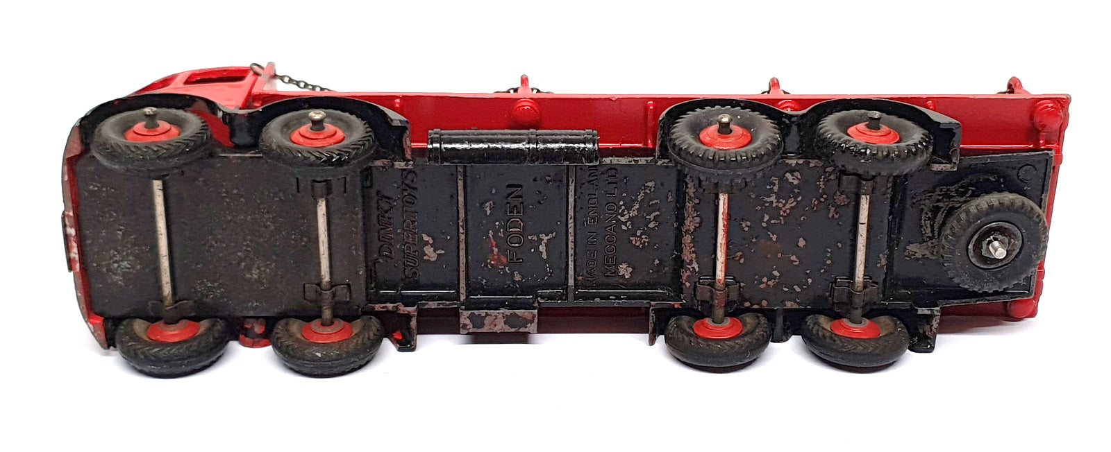 Dinky Supertoys 905 - Foden Flat Truck With Chains - Red