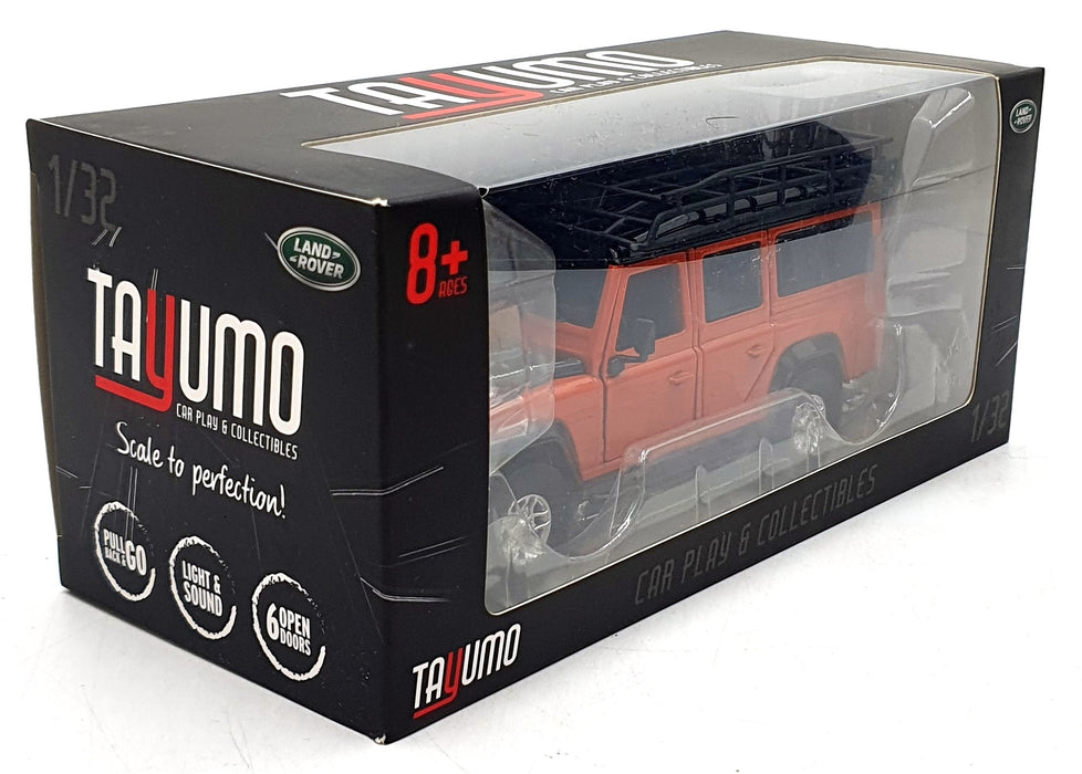 Tayumo 1/32 Pull Back & Go 32105010 Land Rover Defender 110 LHD Tangiers Orange