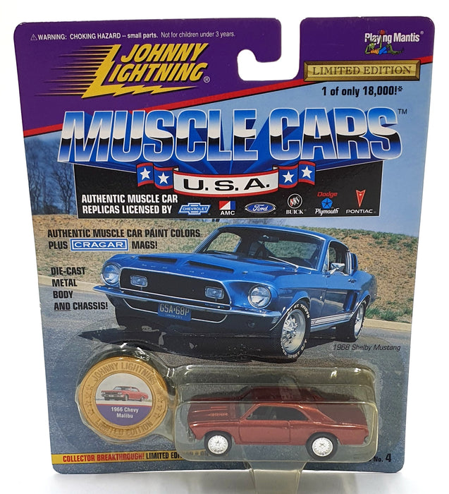 Johnny Lightning 1/64 Scale 202-04 - Muscle Cars 1966 Chevy Malibu - Rust