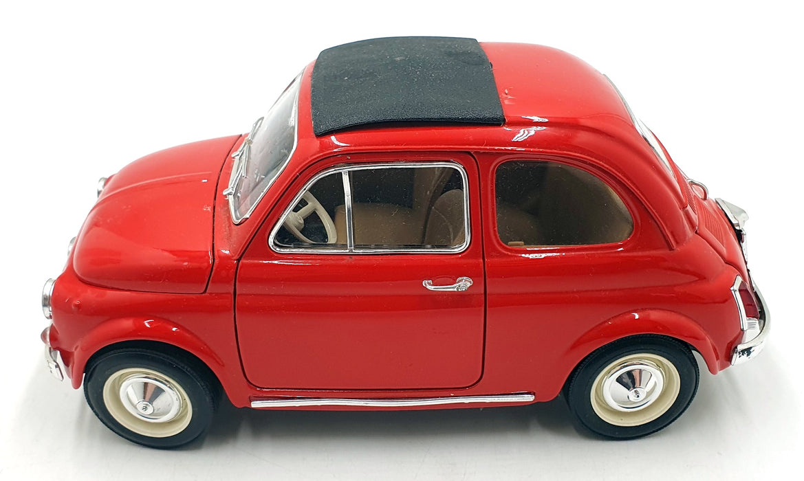 Burago 1/16 Scale Diecast 22426G - Fiat 500 - Red