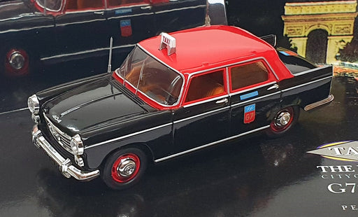 City Models 1/43 Scale CT012A - Peugeot 404 G7 Paris Taxi - Black/Red