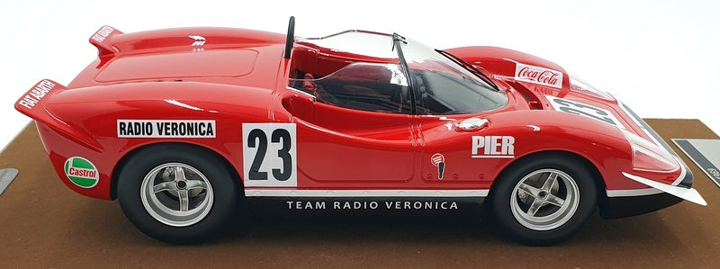 Tecnomodel 1/18 Scale TM18-58B - Abarth 2000 S 1969 Silverstone #23 Swart