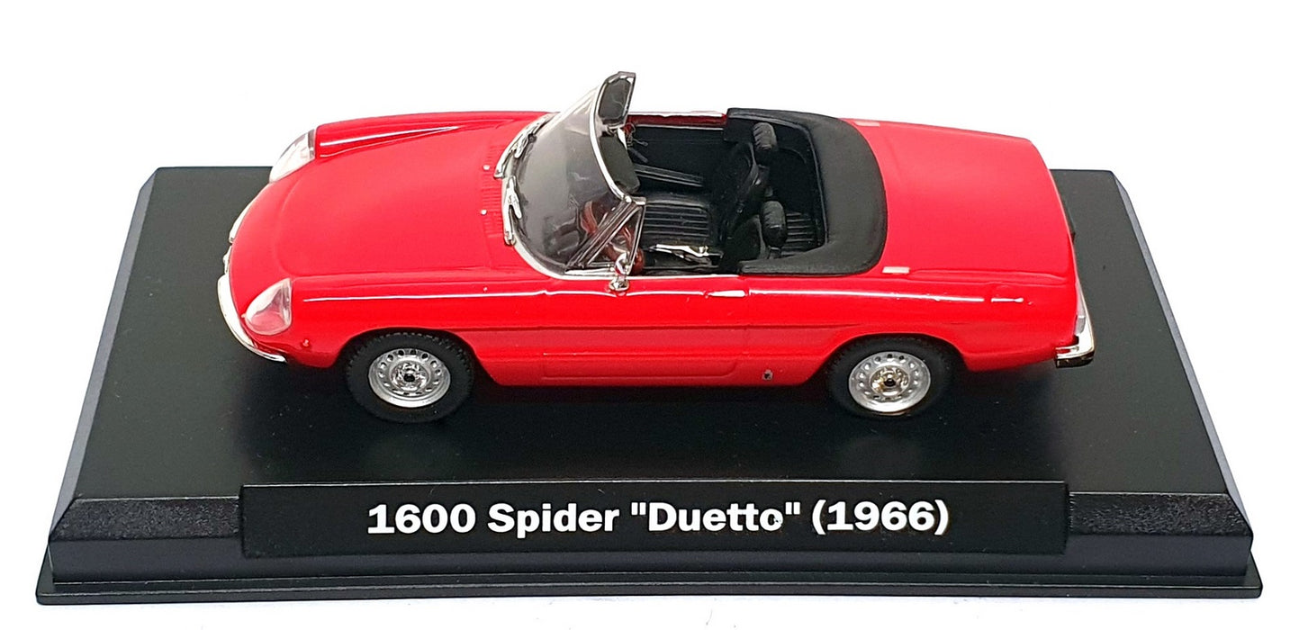 Altaya 1/43 Scale A1600R - Alfa Romeo 1600 Spider Duetto - Red