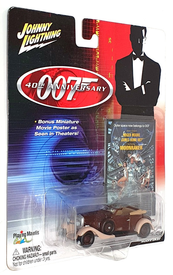 Johnny Lightning 1/64 Scale 261-04 - Hispano Suiza Bond 007 "Moonraker" - Brown
