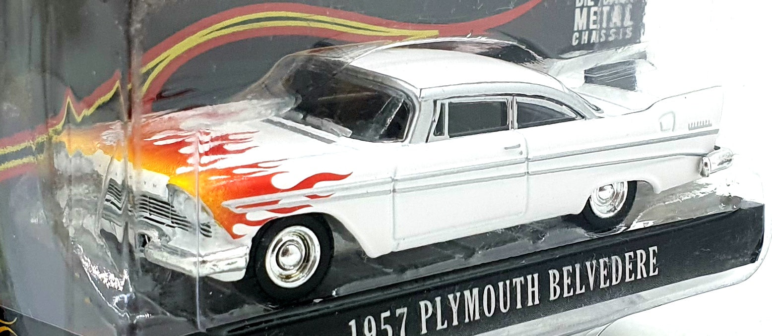 Greenlight 1/64 Scale 30362 - 1957 Plymouth Belvedere - White
