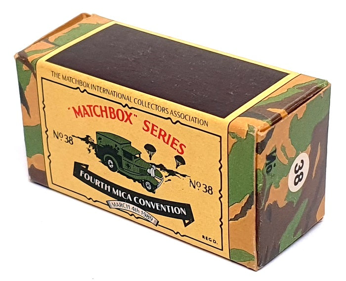 Matchbox No. 38 Ford Model A Field Ambulance British Army - 4th Mica Conv. 1989