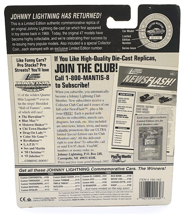 Johnny Lightning 1/64 Scale 100-162 The Challengers Custom Thunderbird Turquoise