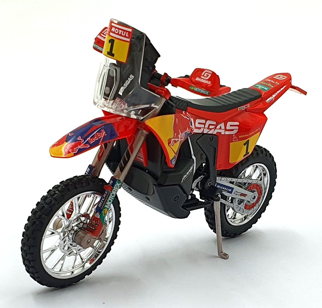 Burago 1/18 Scale 18-51091 - GASGAS RX450F #1 Motorbike Dakar 2023