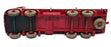 Dinky Supertoys 905 - Foden Flat Truck With Chains - Dk. Red