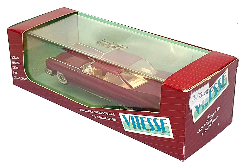 Vitesse 1/43 Scale 383 - 1959 Cadillac Type 62 2Dr. Sedan - Burgundy