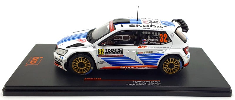 IXO Models 1/24 Scale 24RAL013B - Skoda Fabia R5 #32 Monte - Carlo 2017