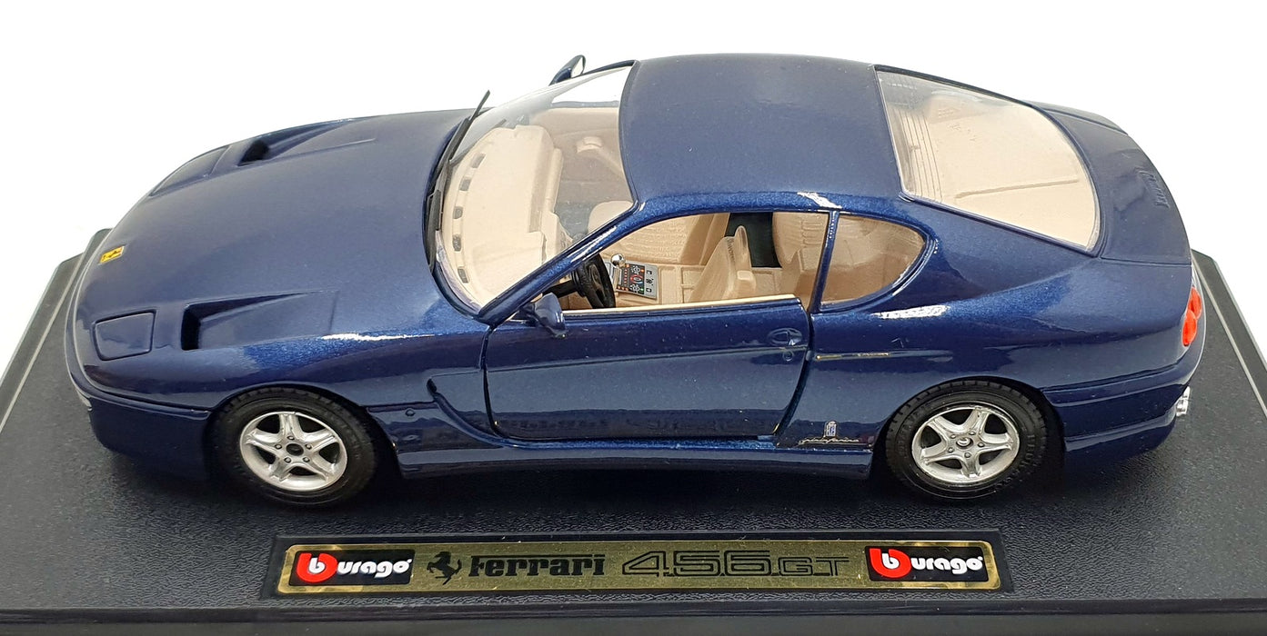 Burago 1/25 Scale Diecast 1536 - 1992 Ferrari 456GT - Met Blue