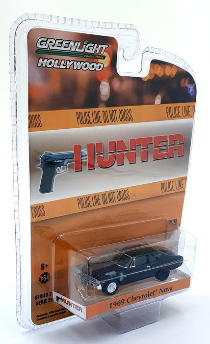 Greenlight 1/64 Scale 44880-D - 1969 Chevrolet Nova Hunter - Black