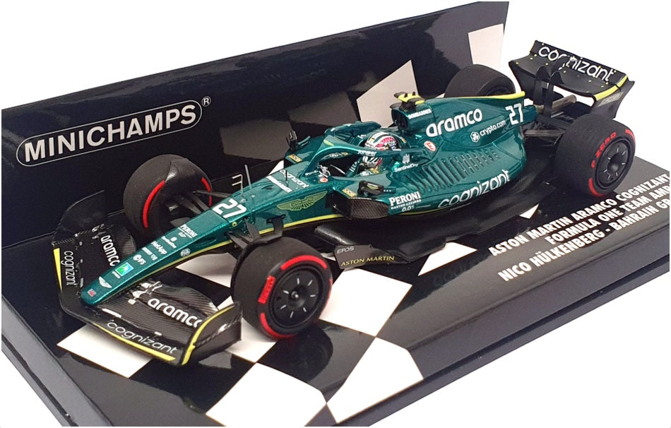 Minichamps 1/43 Scale 417 220127 - F1 Aston Martin AMR21 Bahrain 2022 Hulkenberg