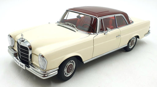 Autoart 1/18 Scale 76287 - Mercedes Benz 280 SE Coupe 1968 - White/Red