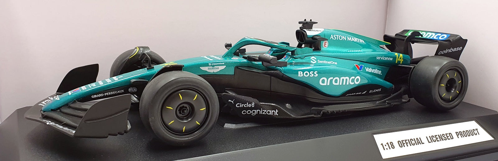 CMJ 1/18 Scale Diecast DC118AMF1 - Aston Martin F1 #14 