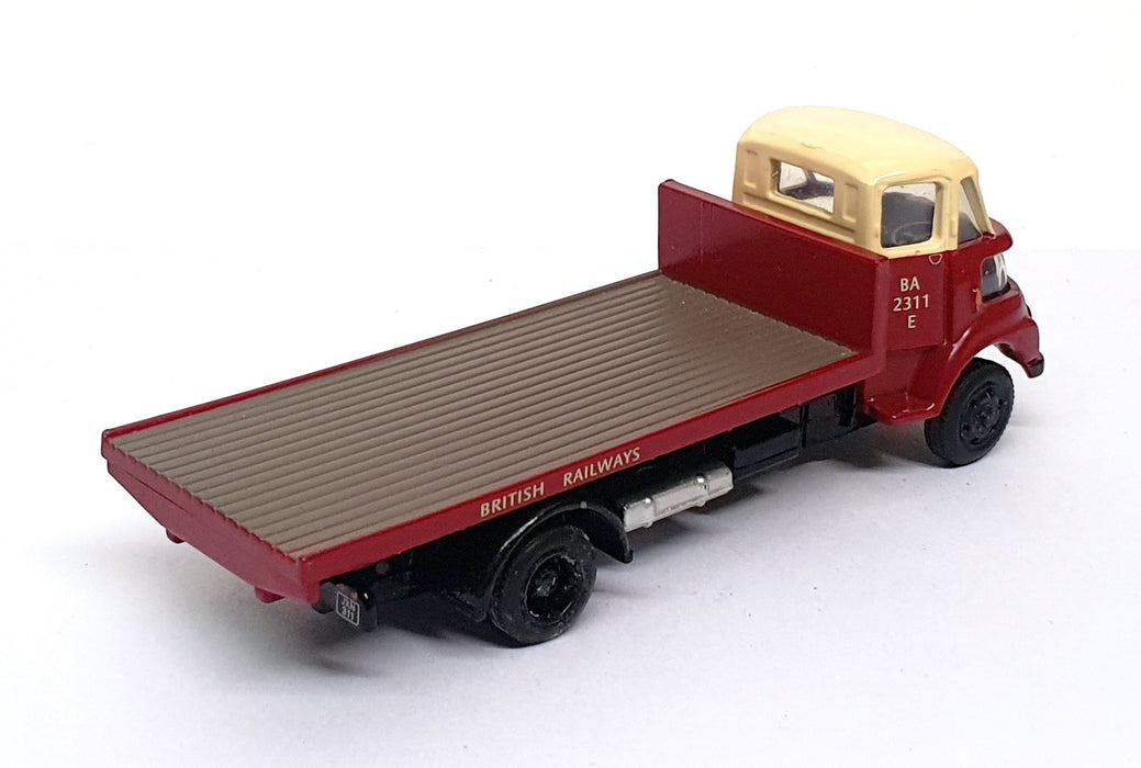 Base Toys 1/76 Scale D-20 - Leyland FG Flatbed British Railways - Maroon