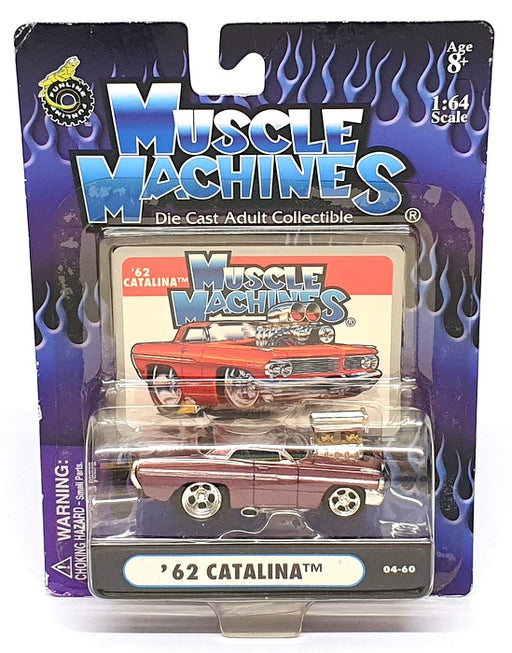 Muscle Machines 1/64 Scale 71161 04-60 - 1962 Pontiac Catalina - Mauve