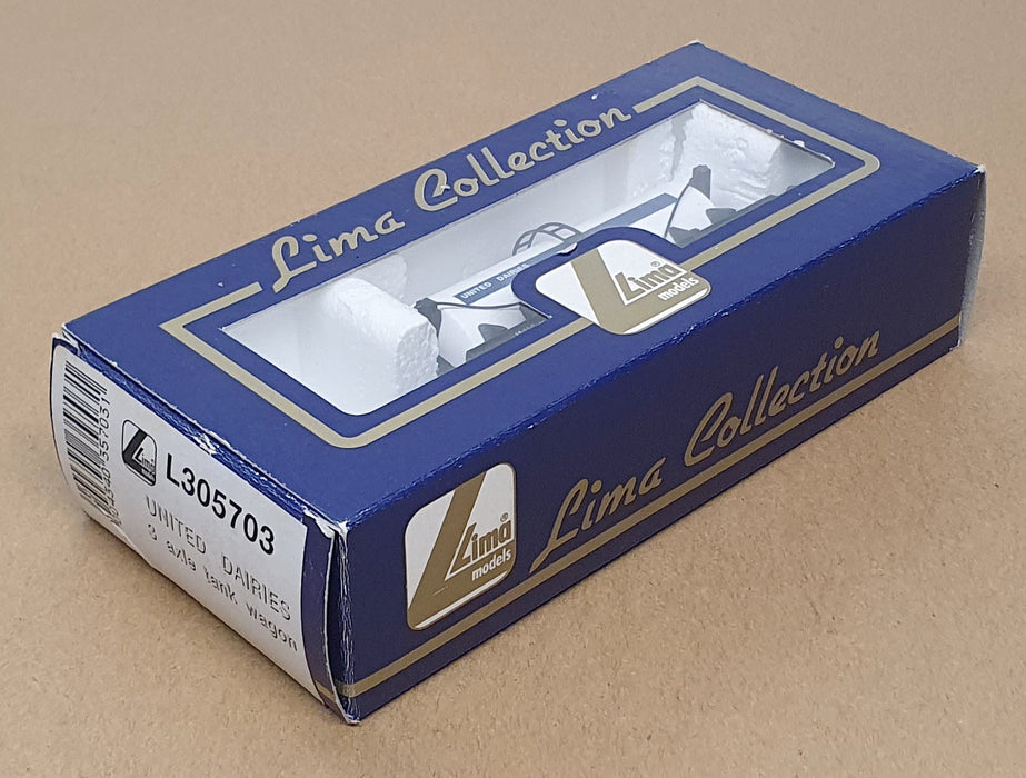 Lima OO Gauge (1/76) L305703 - 3 Axle Tank Wagon United Dairies - White