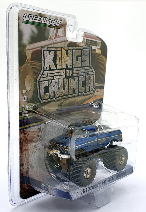 Greenlight 1/64 Scale 49090-F - 1970 Chevrolet K-10 USA-1 Heritage - Blue