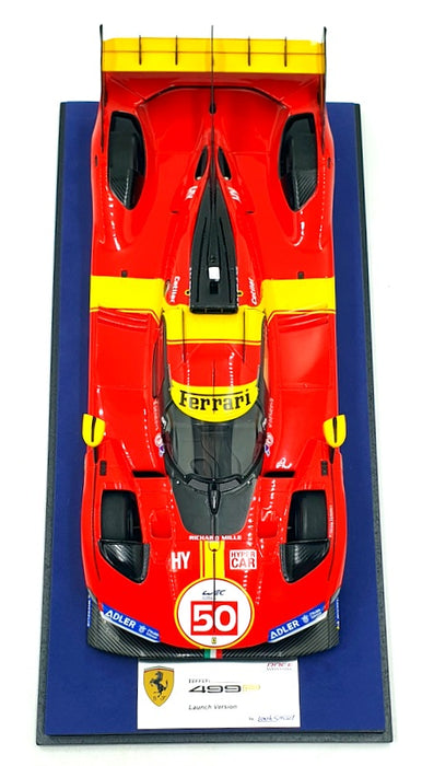 Look Smart 1/18 Scale LS18RC023 - Ferrari 499P Launch Version Le Mans #50