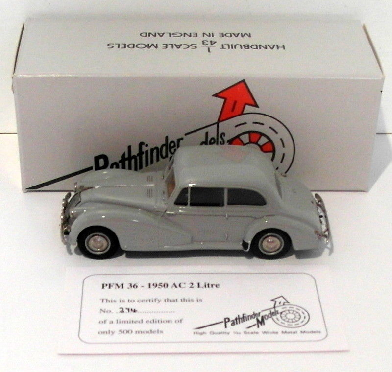 Pathfinder Models 1/43 Scale PFM36 - 1950 AC 2 Litre - 1 Of 500 Grey