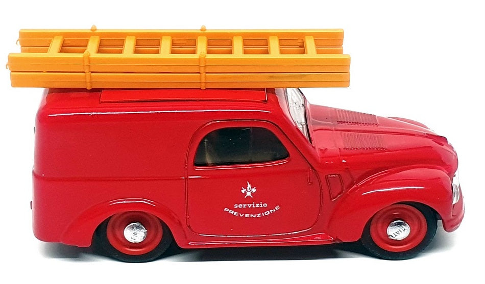 Brumm 1/43 Scale Diecast R80 - Fiat 500 Fire Engine Van - Red