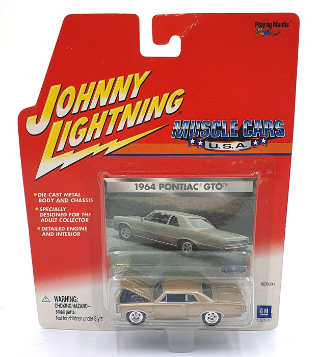 Johnny Lightning 1/64 Scale 204-04 - Muscle Cars 1964 Pontiac GTO - Gold